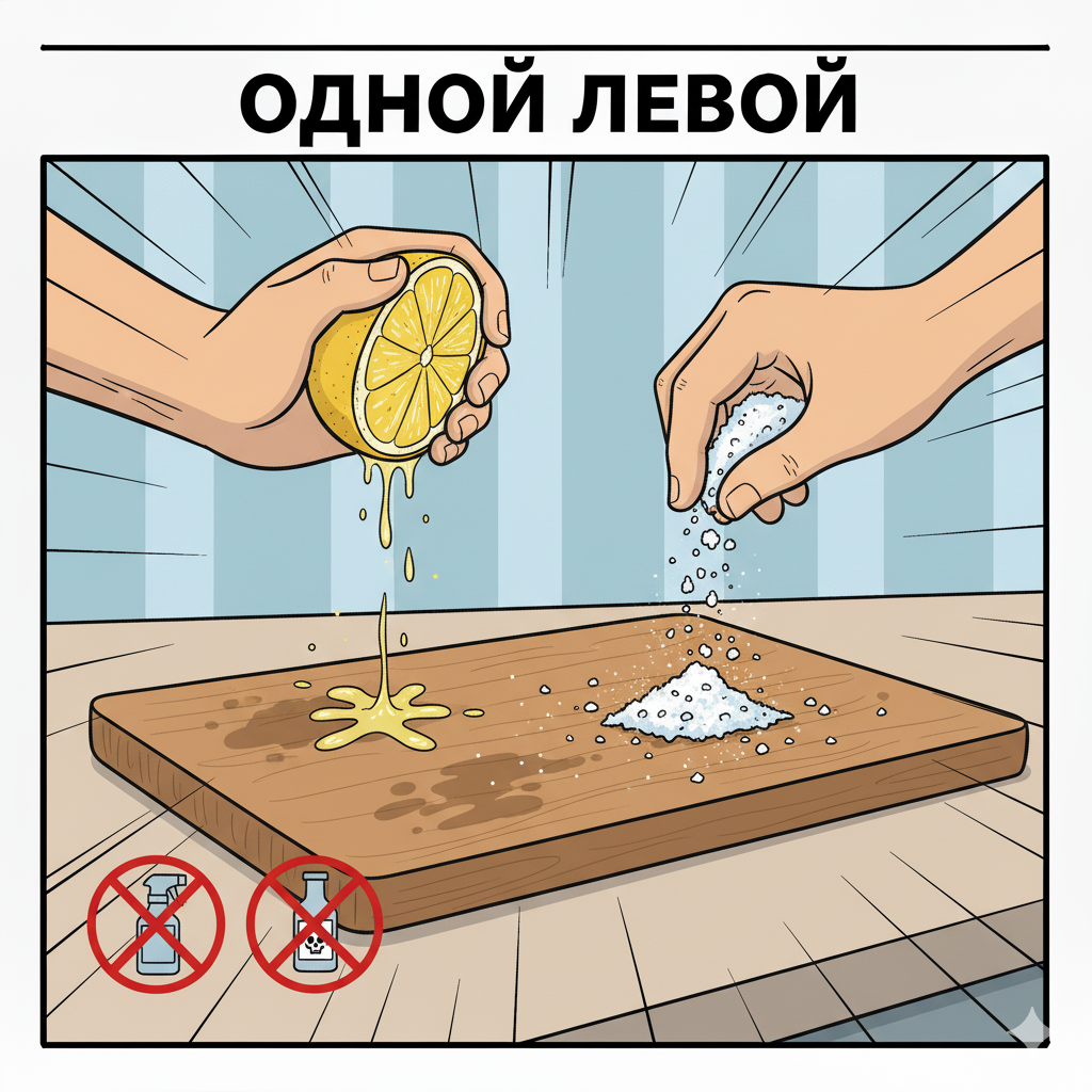 Как быстро и безопасно продезинфицировать разделочную доску