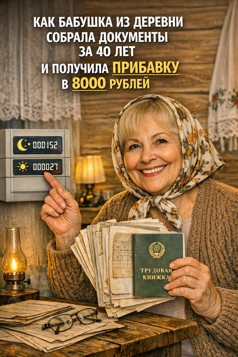 История, которая меняет жизнь: как бабушка из деревни увеличила пенсию на 8000 рублей