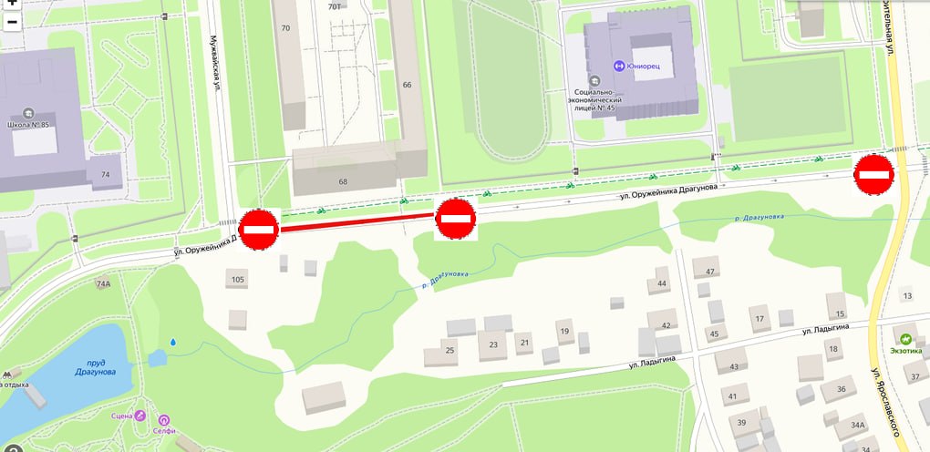 На месяц перекроют в Ижевске проезд по участку улицы Оружейника Драгунова