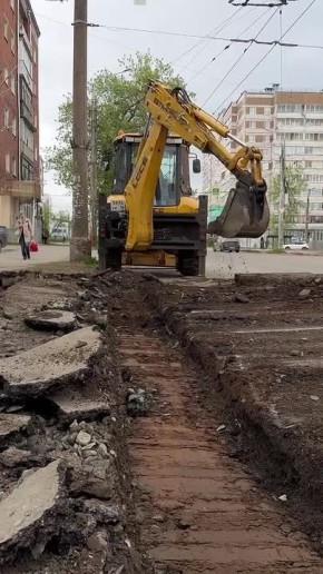 В Ижевске начался ремонт улицы Воровского