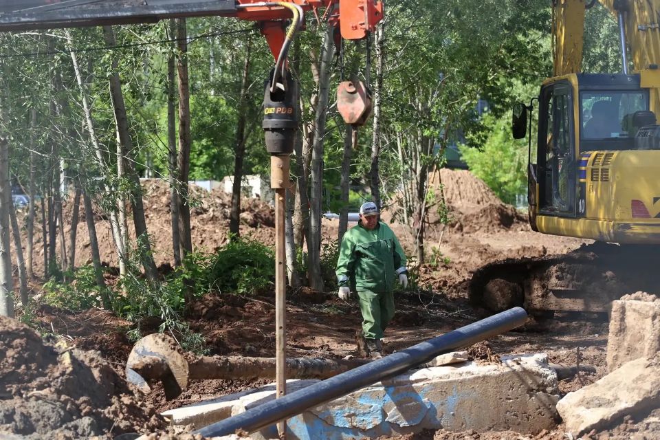 Продолжается благоустройство Ива-парка