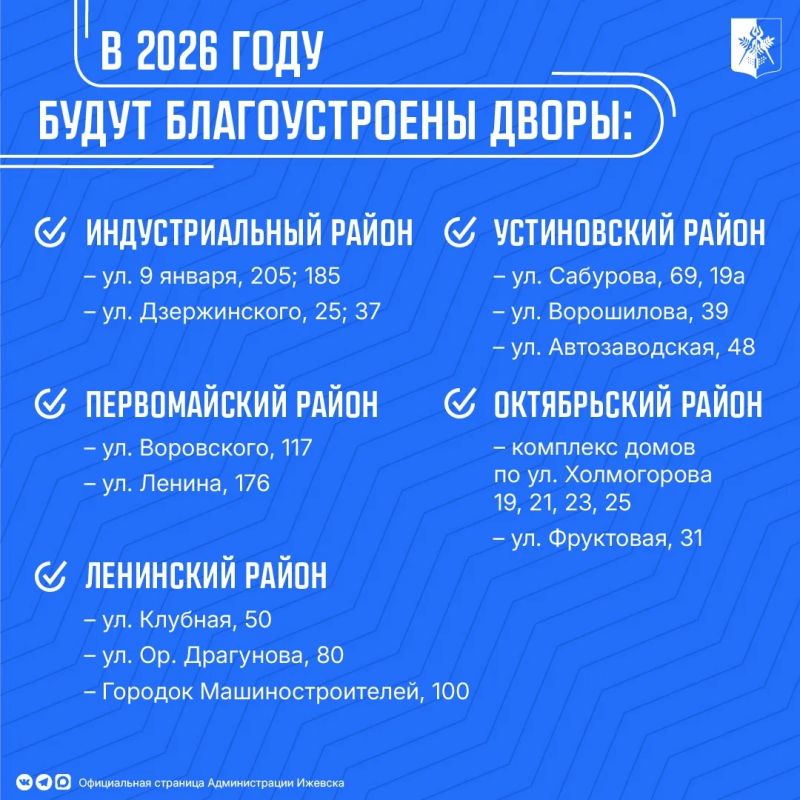 В Ижевске начинаются работы по благоустройству дворов по программе «Ижевский дворик» В Ижевске начинаются работы по благоустройству дворов по программе «Ижевский дворик»