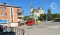 В Ижевске на перекрёстке улиц Ленина и Красной троллейбус врезался в дом