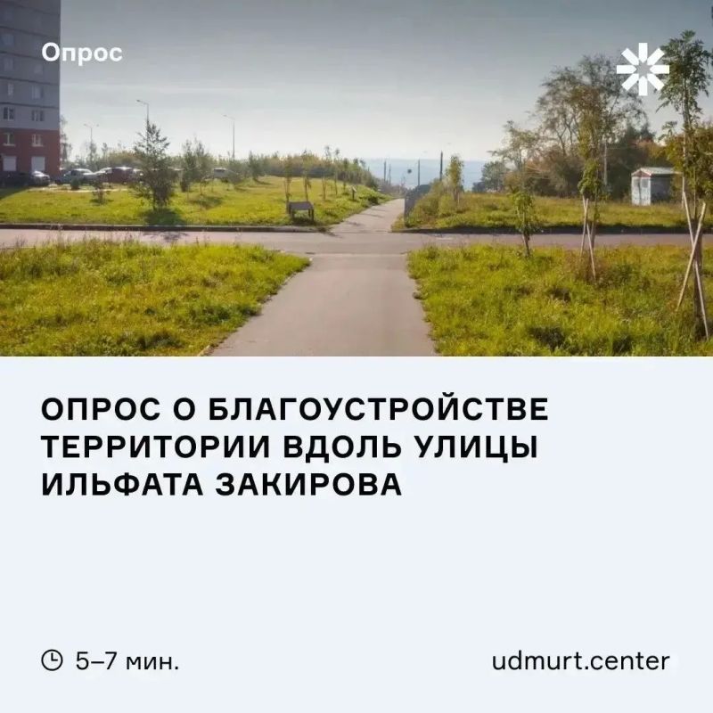 Жители решают. Приглашаем ижевчан принять участие в опросе по развитию территории вдоль улицы Ильфата Закирова